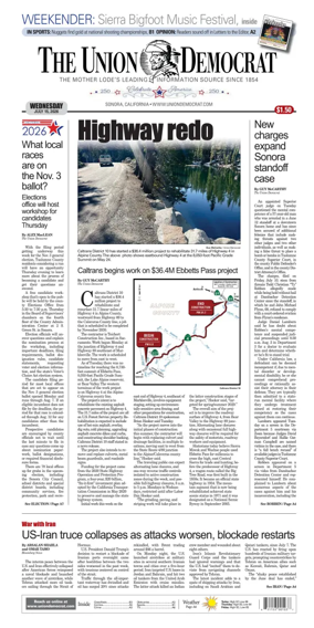Cover of The Union Democrat