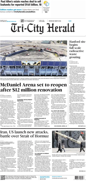 Cover of Tri-City Herald
