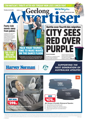 Cover of Geelong Advertiser