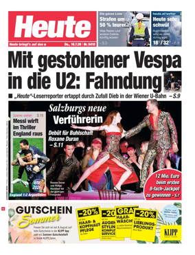 Cover of Heute - Wien Ausgabe