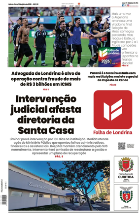 Cover of Folha de Londrina
