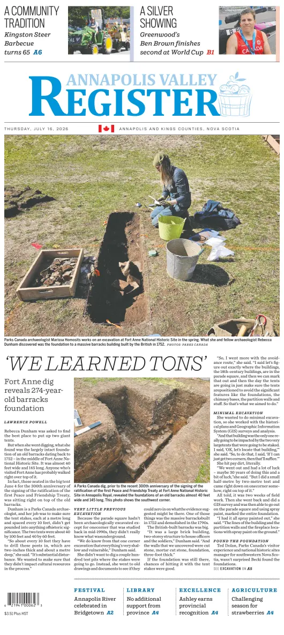 Cover of Annapolis Valley Register
