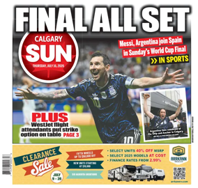 Cover of Calgary Sun