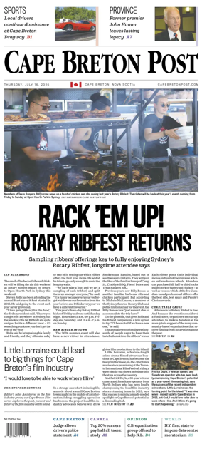 Cover of Cape Breton Post