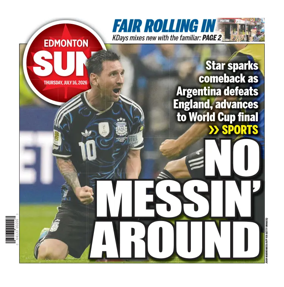 Cover of Edmonton Sun