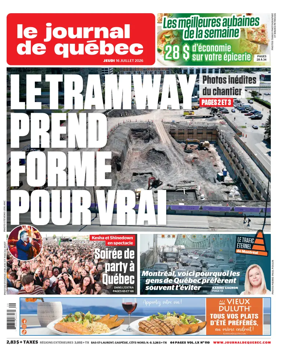 Cover of Le Journal de Quebec