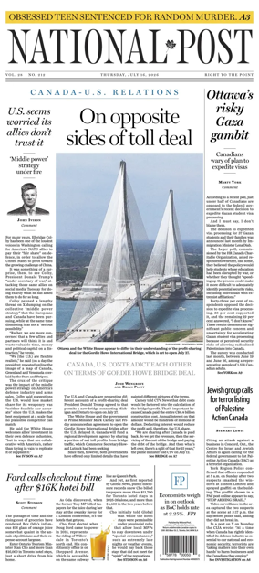 Cover of National Post - (Latest Edition)