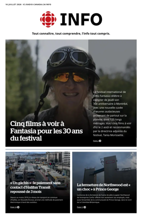 Cover of Radio-Canada Info