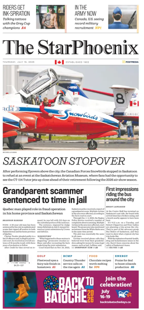 Cover of Saskatoon StarPhoenix