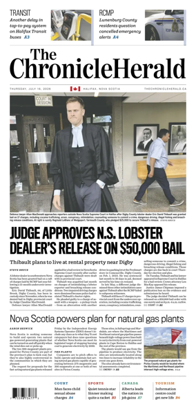 Cover of The Chronicle Herald (Metro)