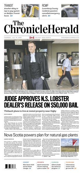 Cover of The Chronicle Herald (Provincial)