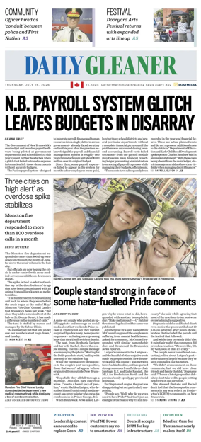 Cover of The Daily Gleaner