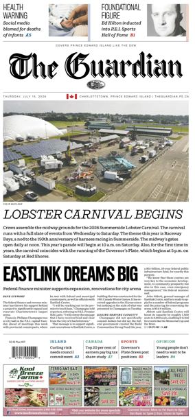 Cover of The Guardian (Charlottetown)