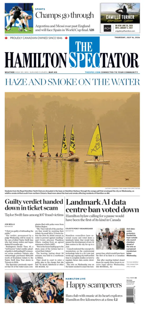 Cover of The Hamilton Spectator