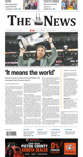 Cover of The News (New Glasgow)