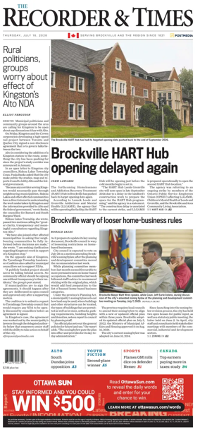 Cover of The Recorder & Times (Brockville)