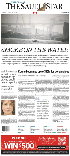 Cover of The Sault Star