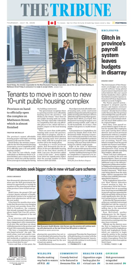 Cover of The Tribune (New Brunswick)