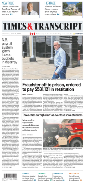 Cover of Times & Transcript