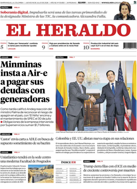 Cover of El Heraldo (Colombia)