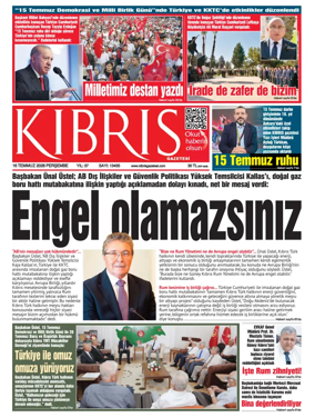 Cover of Kibris Gazetesi