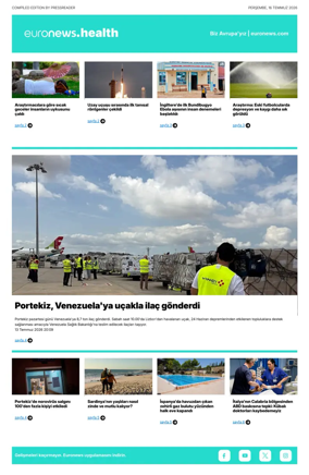 Cover of Euronews Health (Turkish) Compiled Edition