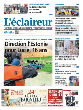 Cover of L'Eclaireur (Vimeu Trois villes soeurs Vallee de la Bresle)