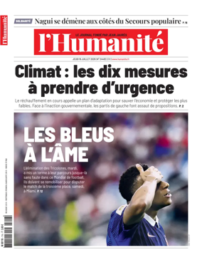 Cover of L'HUMANITE