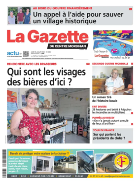 Cover of La Gazette du Centre Morbihan