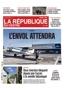 Cover of La Republique du Centre (Orleans - Loiret))