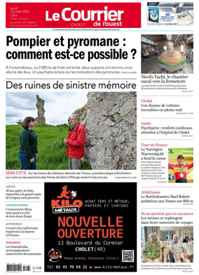 Cover of Le Courrier de l’Ouest (Cholet)