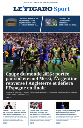 Cover of Le Figaro Sport