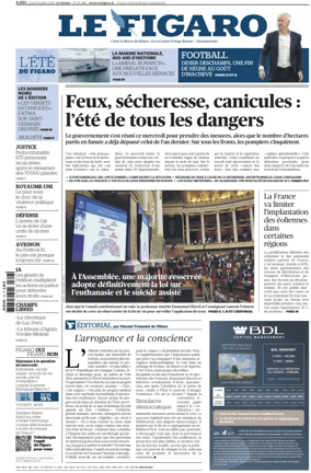 Cover of Le Figaro