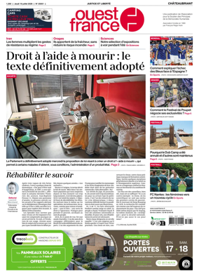 Cover of Ouest France (Chateaubriant)