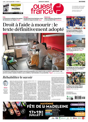 Cover of Ouest France (Mayenne)