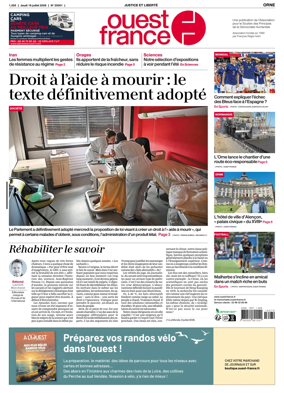 Cover of Ouest France (Orne)