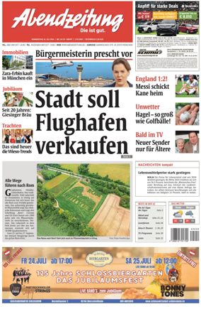 Cover of Abendzeitung Munchen