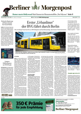 Cover of Berliner Morgenpost