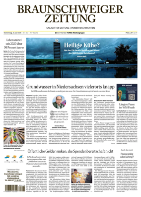 Cover of Braunschweiger Zeitung (Peine)