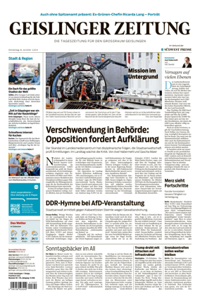 Cover of Geislinger Zeitung