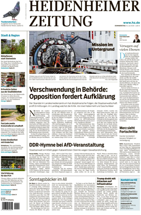 Cover of Heidenheimer Zeitung