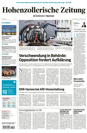 Cover of Hohenzollerische Zeitung