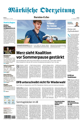Cover of Markische Oderzeitung Bernau