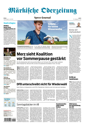 Cover of Markische Oderzeitung Erkner