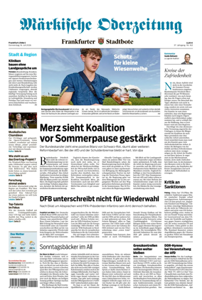 Cover of Markische Oderzeitung Frankfurt (Oder)