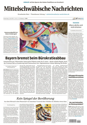 Cover of Mittelschwaebische Nachrichten