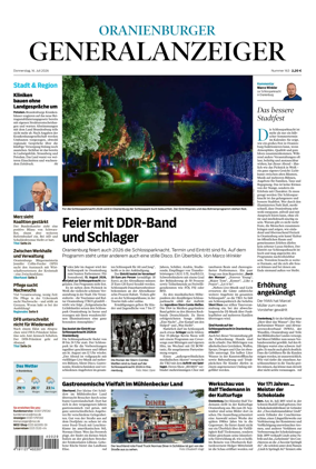 Cover of Oranienburger Generalanzeiger