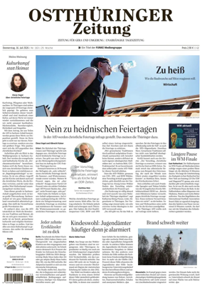 Cover of Ostthuringer Zeitung (Gera)