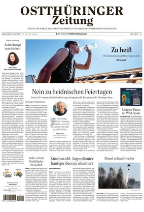 Cover of Ostthuringer Zeitung (Schleiz)