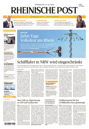 Cover of Rheinische Post - Monchengladbach and Korschenbroich
